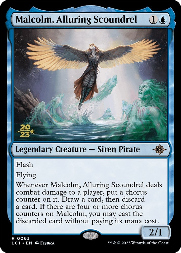 Image for Malcolm, Alluring Scoundrel (63) (PRE) - Magic: The Gathering