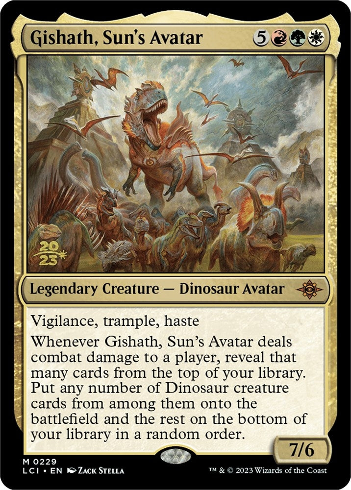 Image for Gishath, Sun's Avatar (LCI) (229) (PRE) - Magic: The Gathering