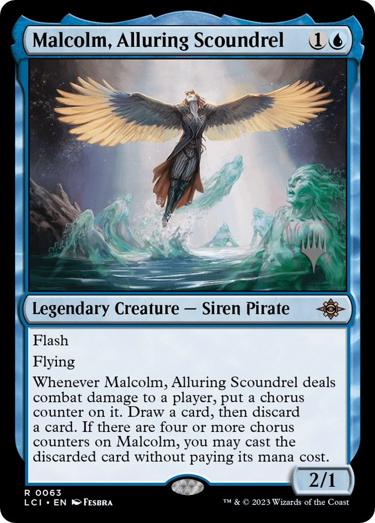 Image for Malcolm, Alluring Scoundrel (63) (PPLCI) - Magic: The Gathering