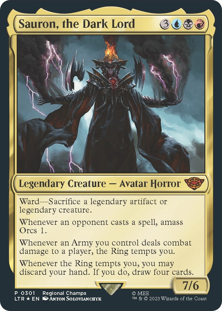 Image for Sauron, the Dark Lord (301) (PTP) - Magic: The Gathering