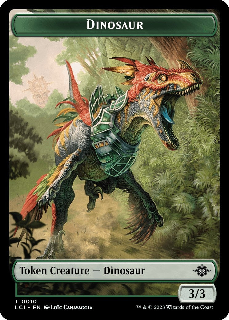 Image for Dinosaur Token (0010) (10) (LCI) - Magic: The Gathering