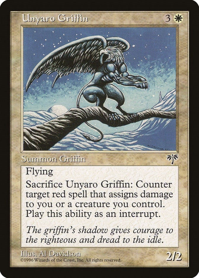 Image for Unyaro Griffin (MIR) - Magic: The Gathering