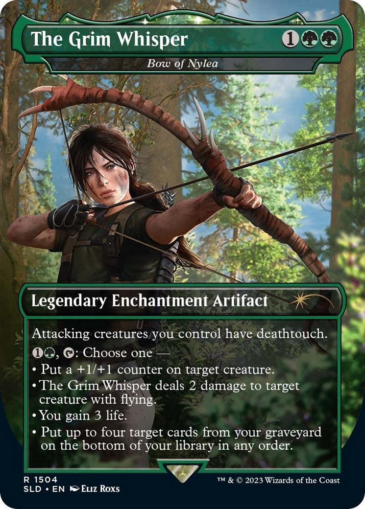Image for The Grim Whisper - Bow of Nylea (1504) (SLD) - Magic: The Gathering