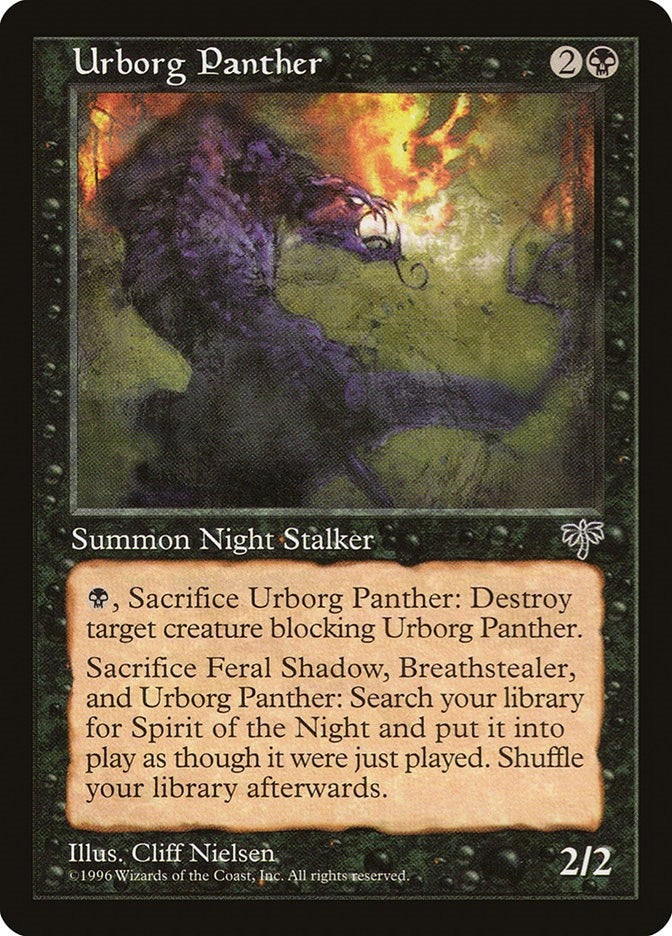 Image for Urborg Panther (MIR) - Magic: The Gathering