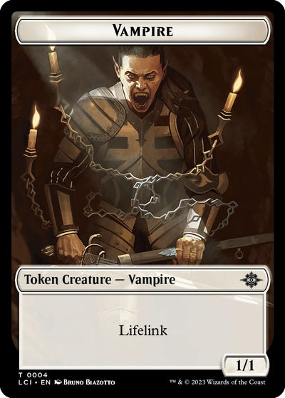 Vampire // Dinosaur (0009) Double-Sided Token (4 // 9) (LCI)