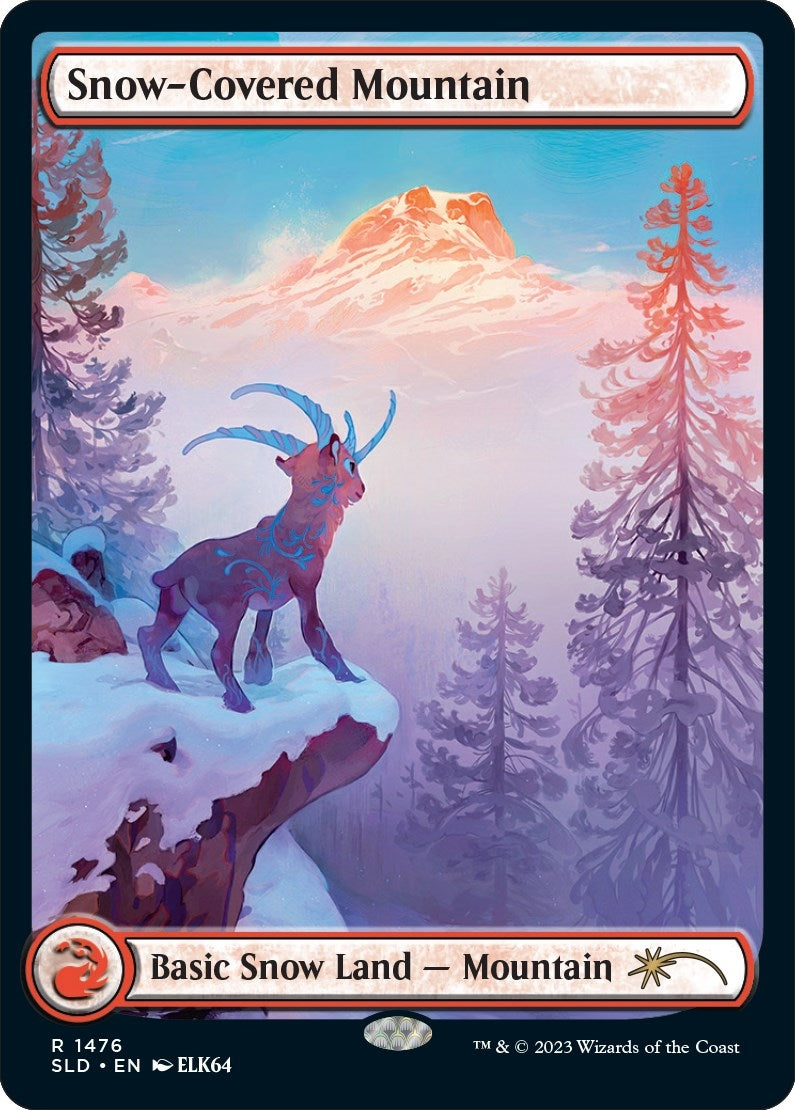 Image for Snow-Covered Mountain (1476) (1476) (SLD) - Magic: The Gathering