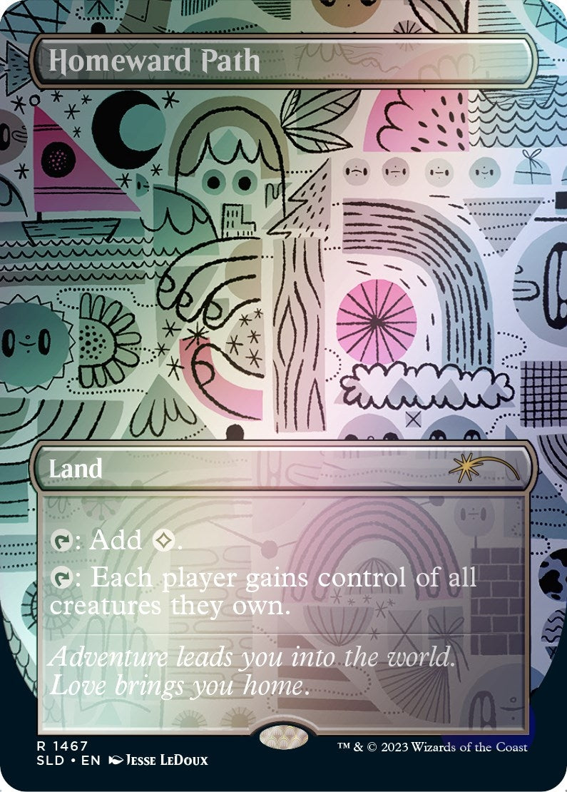 Image for Homeward Path (1467) (Rainbow Foil) (1467) (SLD) - Magic: The Gathering