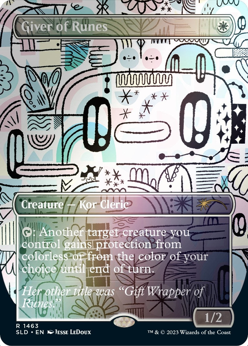 Image for Giver of Runes (Rainbow Foil) (1463) (SLD) - Magic: The Gathering