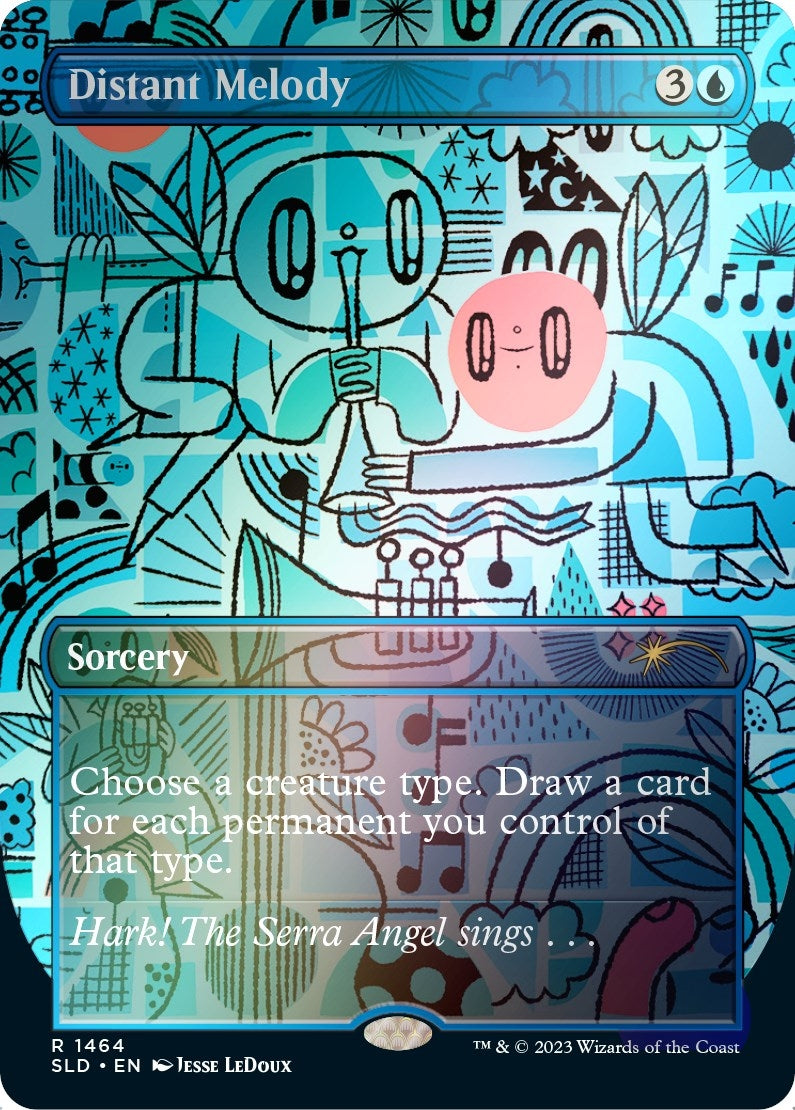 Image for Distant Melody (1464) (Rainbow Foil) (1464) (SLD) - Magic: The Gathering