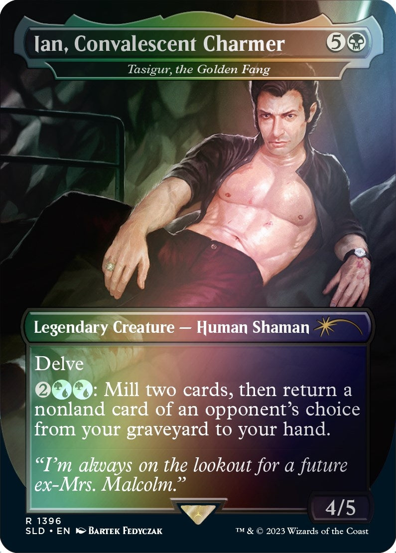 Image for Ian, Convalescent Charmer - Tasigur, the Golden Fang (Rainbow Foil) (1396) (SLD) - Magic: The Gathering