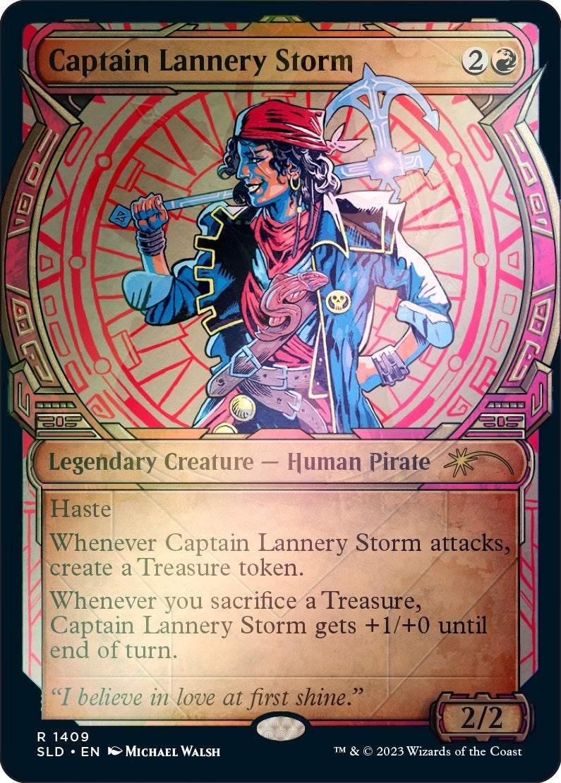 Image for Captain Lannery Storm (Rainbow Foil) (1409) (SLD) - Magic: The Gathering
