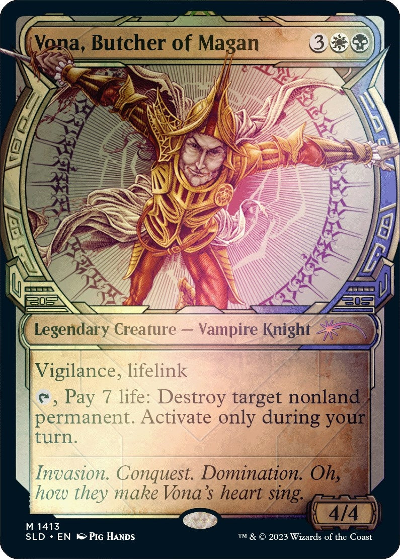 Image for Vona, Butcher of Magan (Rainbow Foil) (1413) (SLD) - Magic: The Gathering