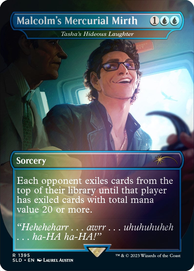 Image for Malcolm's Mercurial Mirth - Tasha's Hideous Laughter (Rainbow Foil) (1395) (SLD) - Magic: The Gathering