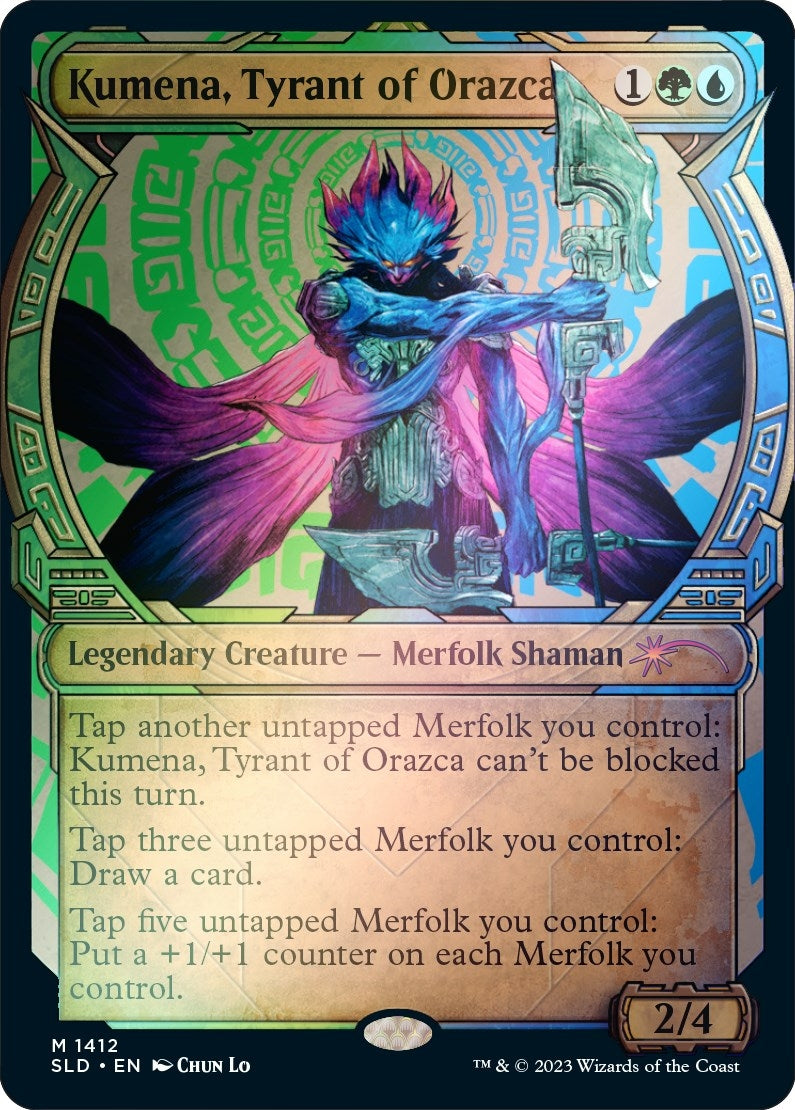 Image for Kumena, Tyrant of Orazca (Rainbow Foil) (1412) (SLD) - Magic: The Gathering