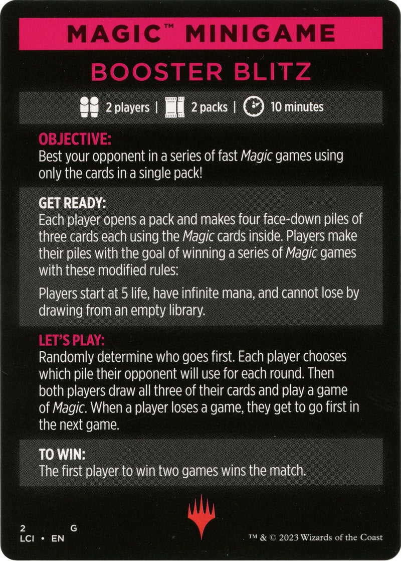 Image for Magic Minigame: Booster Blitz (2) (LCI) - Magic: The Gathering