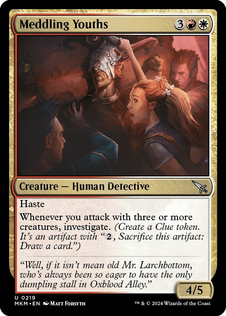 Image for Meddling Youths (219) (MKM) - Magic: The Gathering