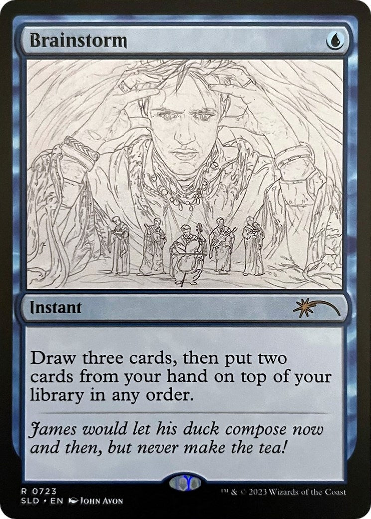Image for Brainstorm (0723) (Sketch Showcase) (723) (SLD) - Magic: The Gathering