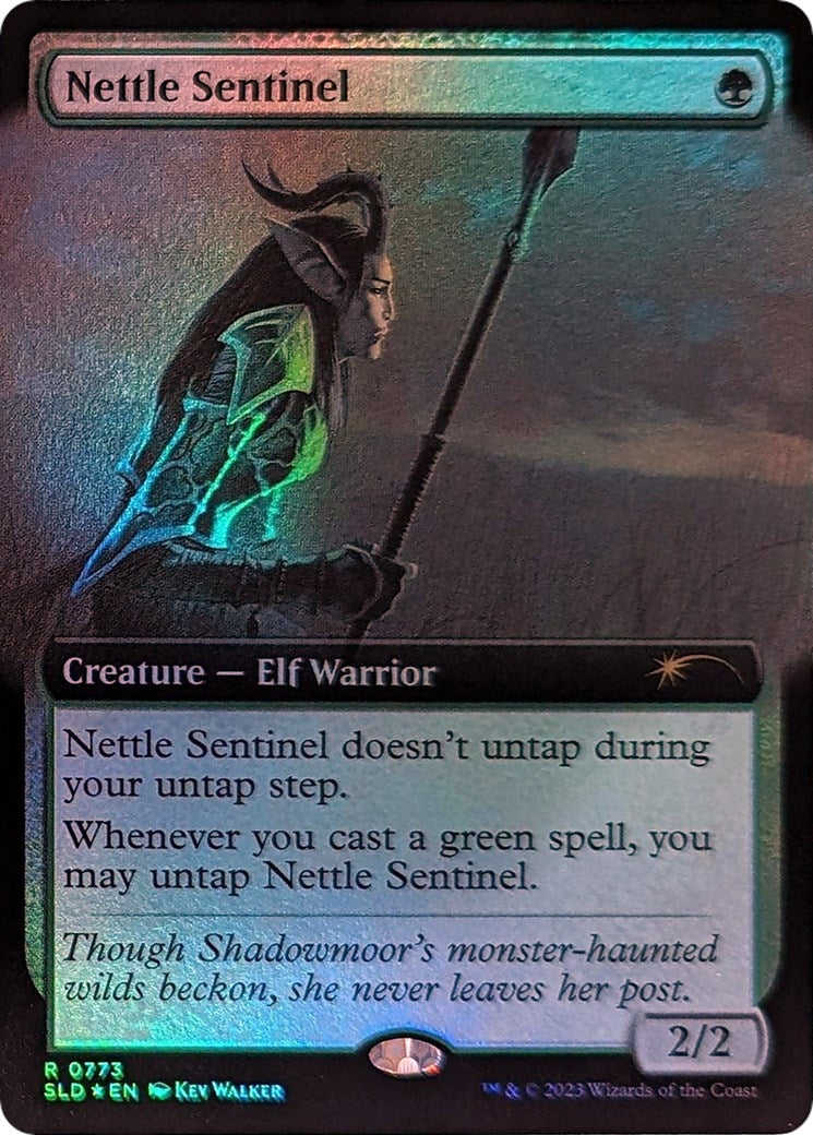 Image for Nettle Sentinel (Extended Art) (773) (SLD) - Magic: The Gathering