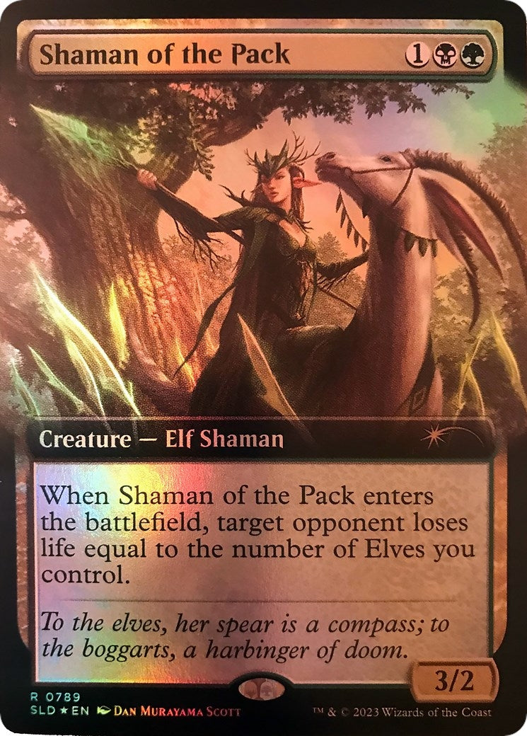 Image for Shaman of the Pack (Extended Art) (789) (SLD) - Magic: The Gathering