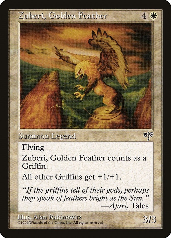 Image for Zuberi, Golden Feather (MIR) - Magic: The Gathering