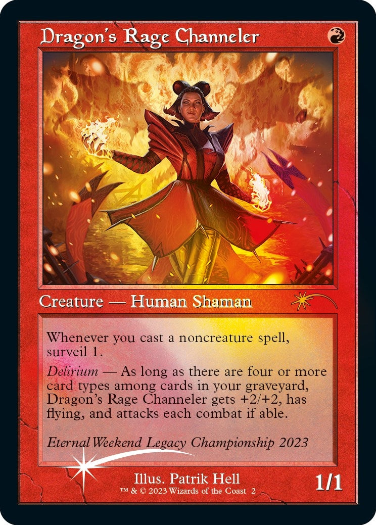 Image for Dragon's Rage Channeler (Retro Frame) (Eternal Weekend 2023 Promo) (2) (UMP) - Magic: The Gathering