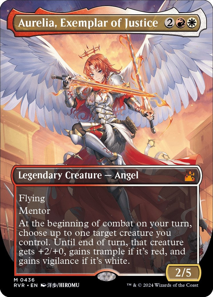 Image for Aurelia, Exemplar of Justice (Anime Borderless) (436) (RVR) - Magic: The Gathering