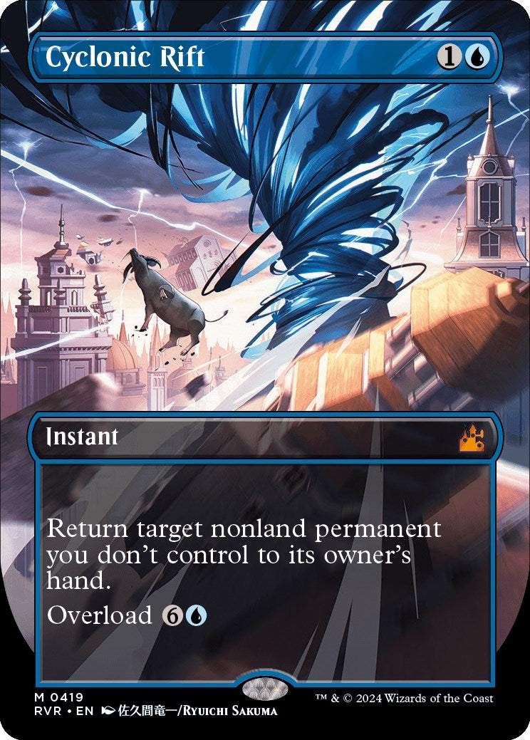 Image for Cyclonic Rift (Anime Borderless) (419) (RVR) - Magic: The Gathering