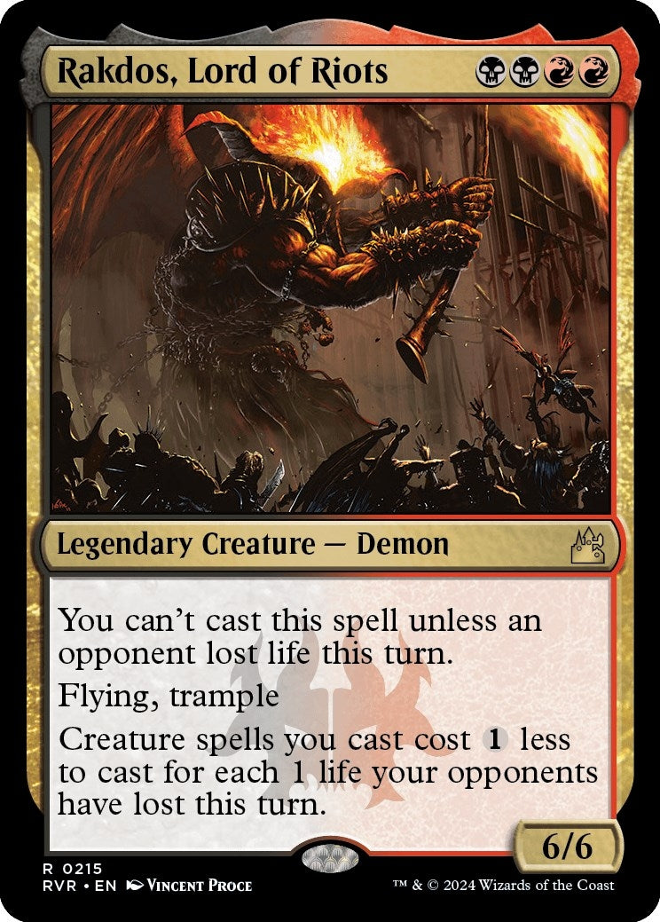 Image for Rakdos, Lord of Riots (215) (RVR) - Magic: The Gathering
