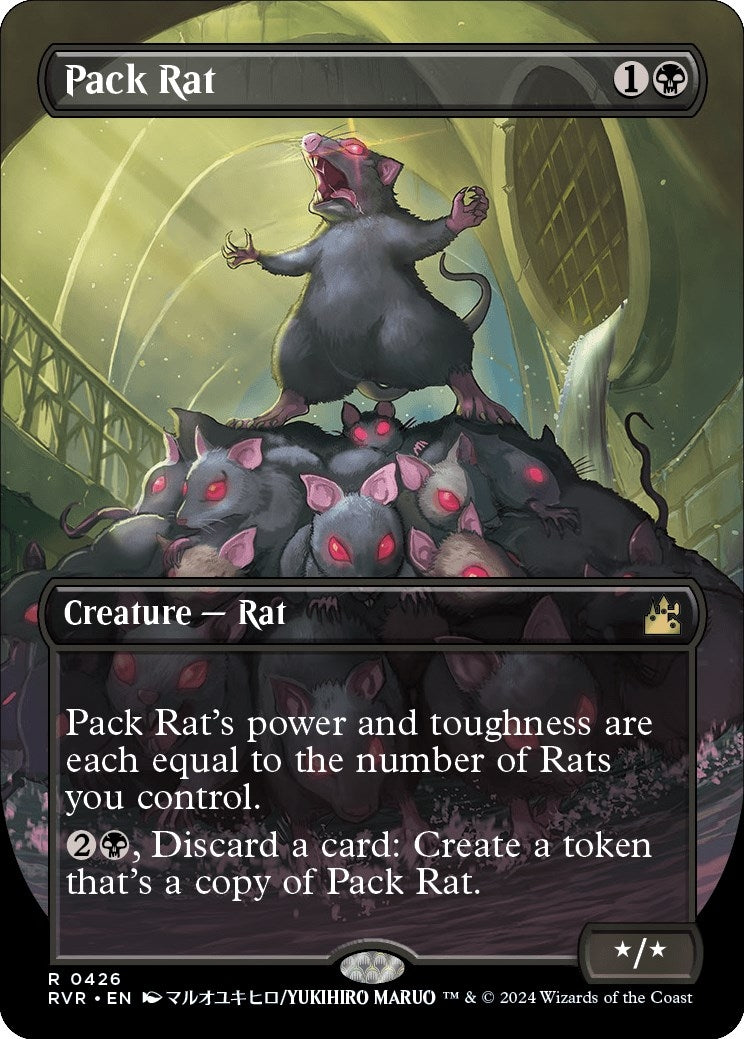 Image for Pack Rat (Anime Borderless) (426) (RVR) - Magic: The Gathering