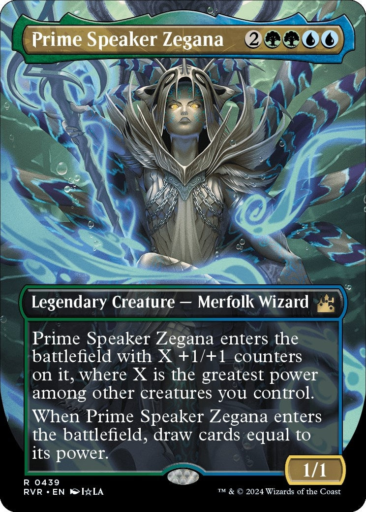 Image for Prime Speaker Zegana (Anime Borderless) (439) (RVR) - Magic: The Gathering