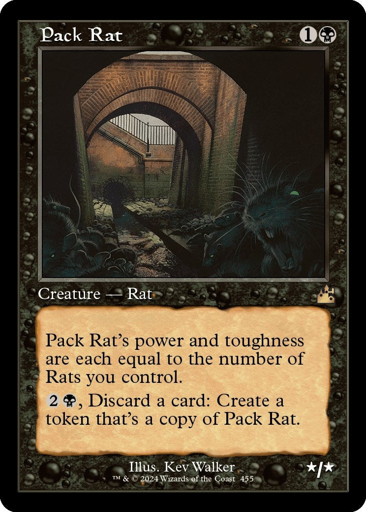 Image for Pack Rat (Retro Frame) (455) (RVR) - Magic: The Gathering