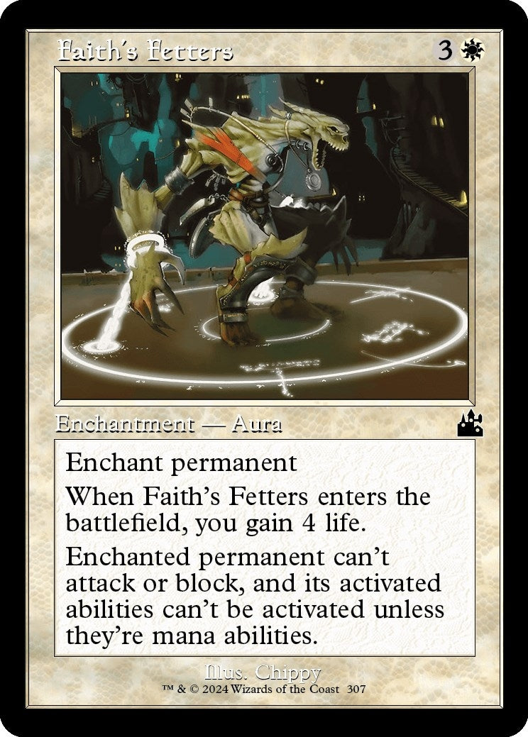 Image for Faith's Fetters (Retro Frame) (307) (RVR) - Magic: The Gathering