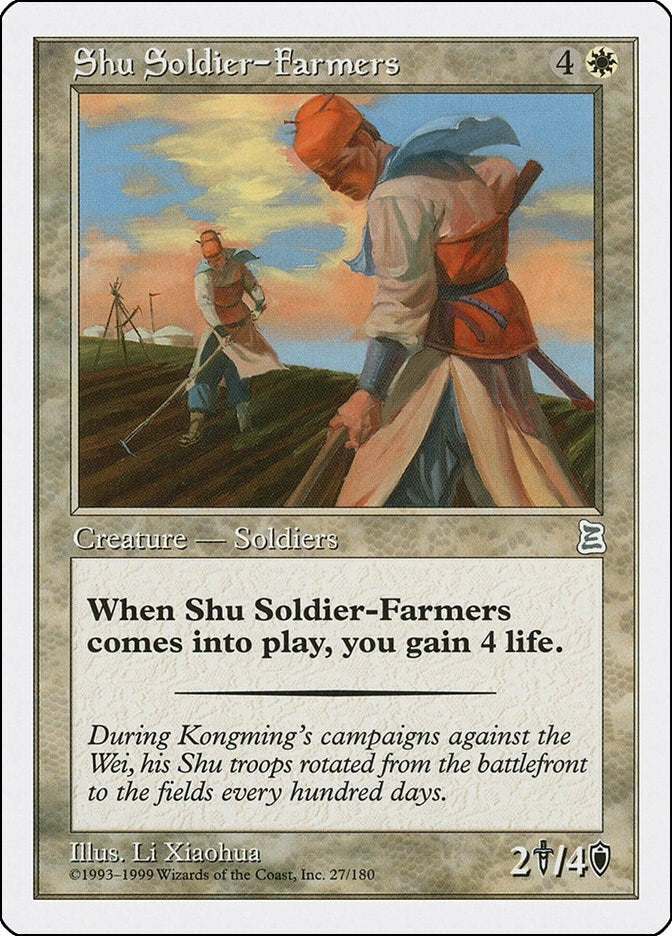 Image for Shu Soldier-Farmers (27) (PTK) - Magic: The Gathering