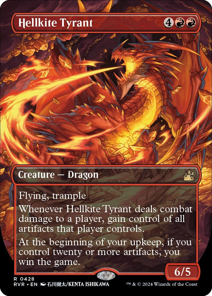 Image for Hellkite Tyrant (Anime Borderless) (428) (RVR) - Magic: The Gathering