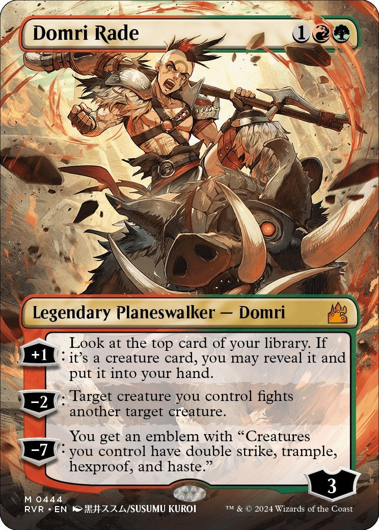 Image for Domri Rade (Anime Borderless) (444) (RVR) - Magic: The Gathering