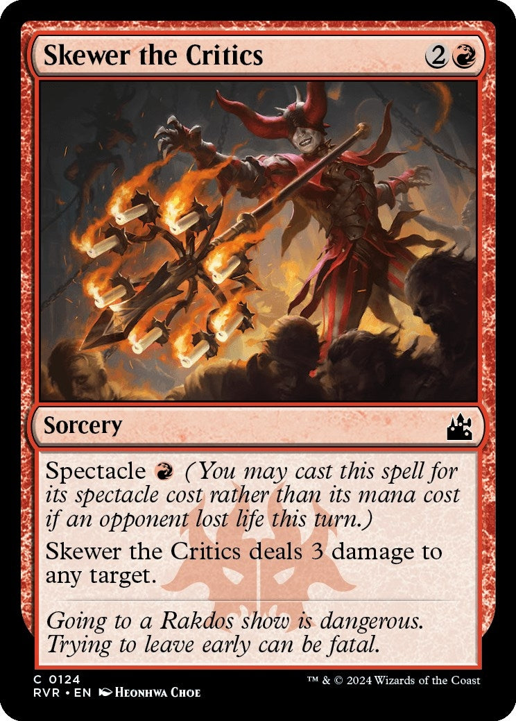 Image for Skewer the Critics (124) (RVR) - Magic: The Gathering