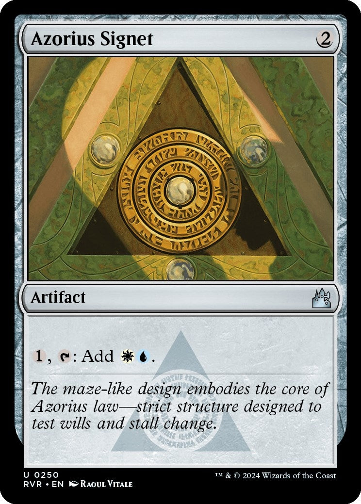Image for Azorius Signet (250) (RVR) - Magic: The Gathering