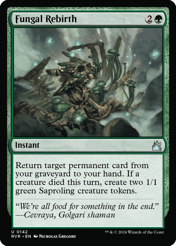 Image for Fungal Rebirth (142) (RVR) - Magic: The Gathering