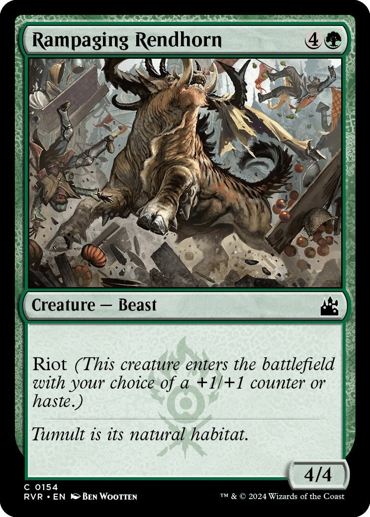 Image for Rampaging Rendhorn (154) (RVR) - Magic: The Gathering