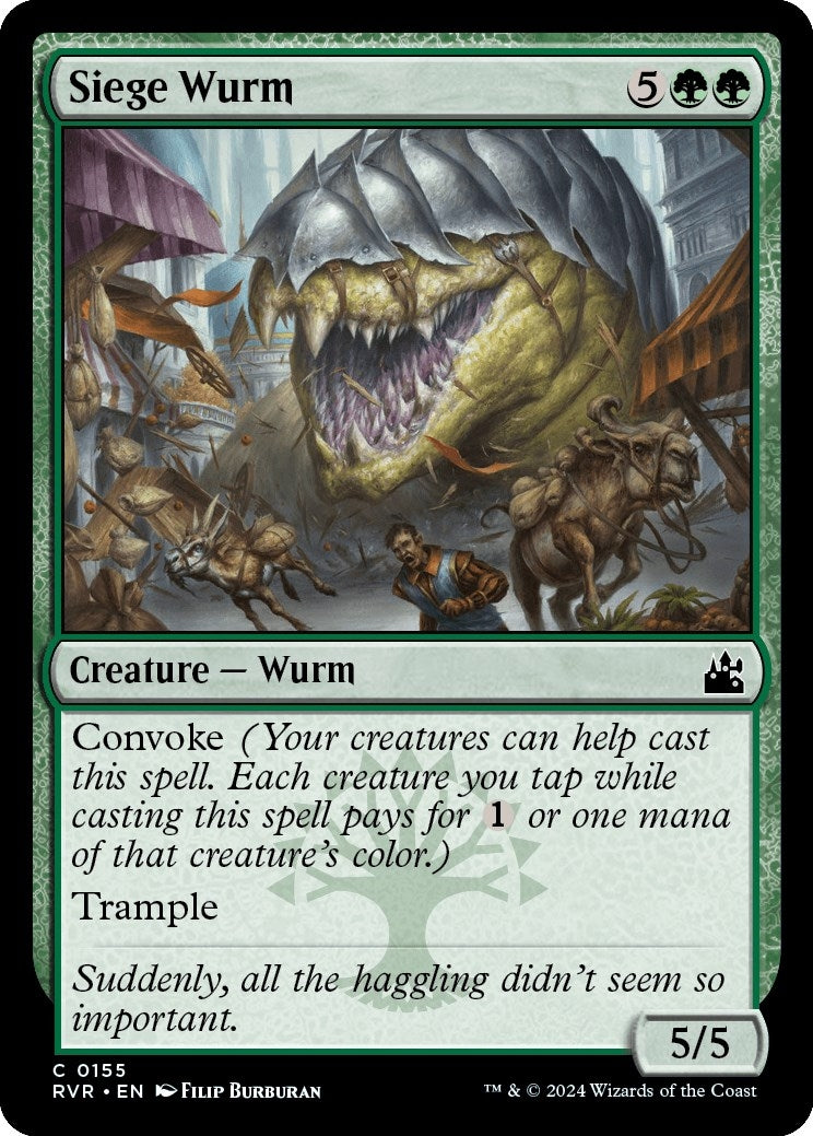 Image for Siege Wurm (155) (RVR) - Magic: The Gathering