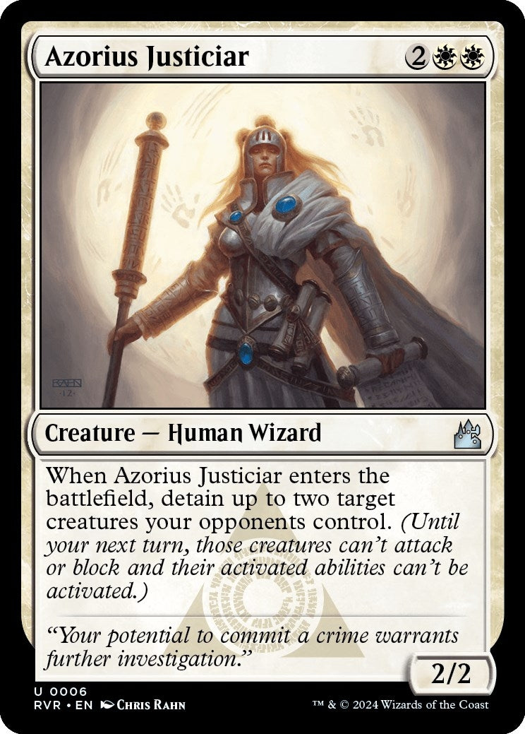 Image for Azorius Justiciar (6) (RVR) - Magic: The Gathering