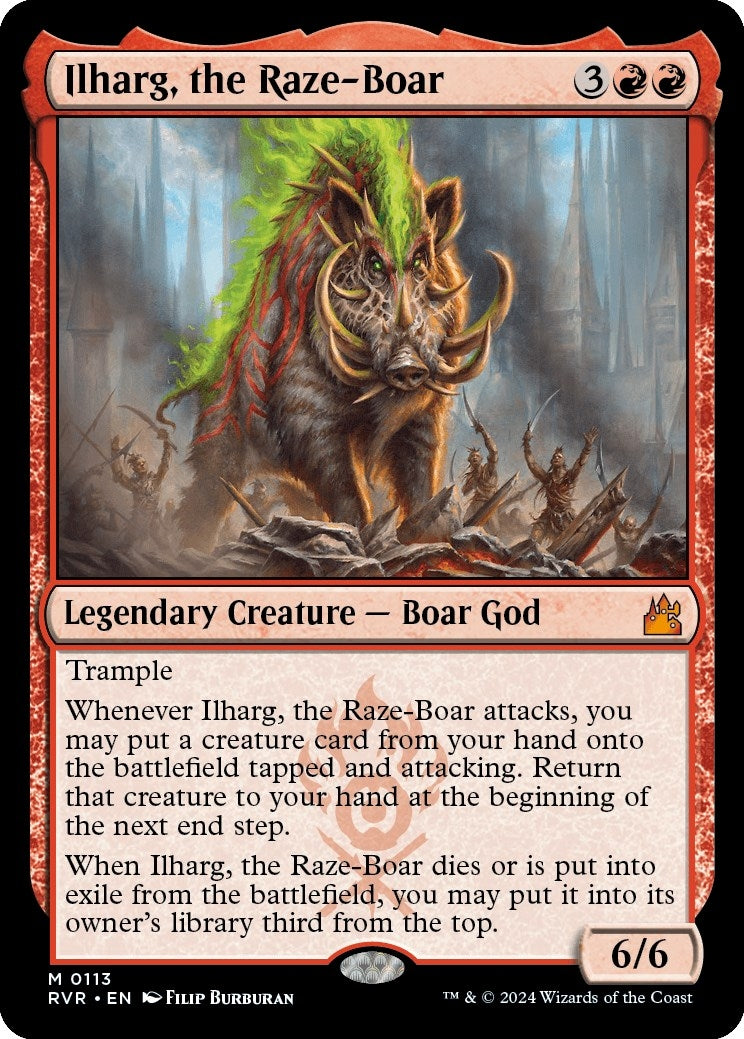 Image for Ilharg, the Raze-Boar (113) (RVR) - Magic: The Gathering