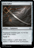 Image for Civic Saber (254) (RVR) - Magic: The Gathering