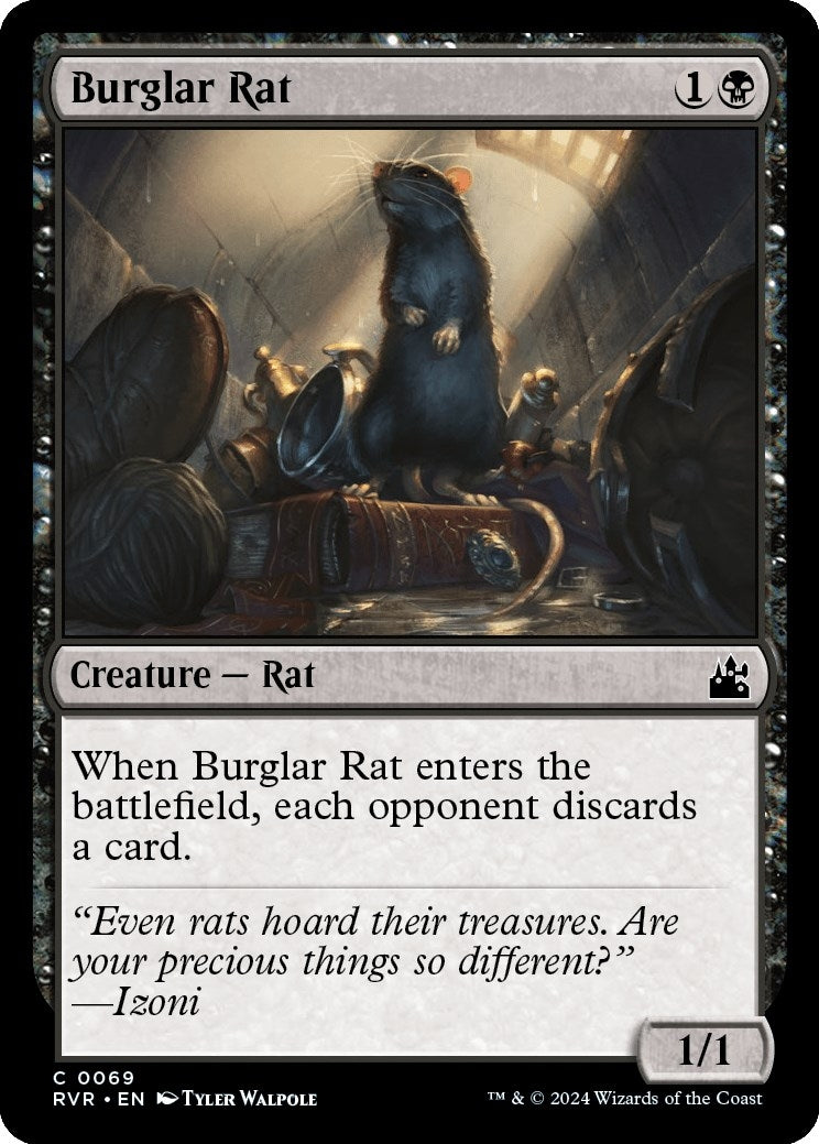 Image for Burglar Rat (69) (RVR) - Magic: The Gathering