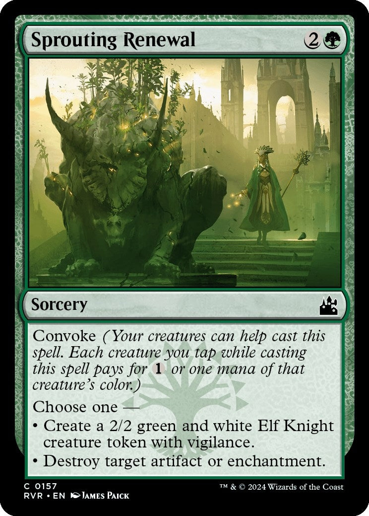 Image for Sprouting Renewal (157) (RVR) - Magic: The Gathering