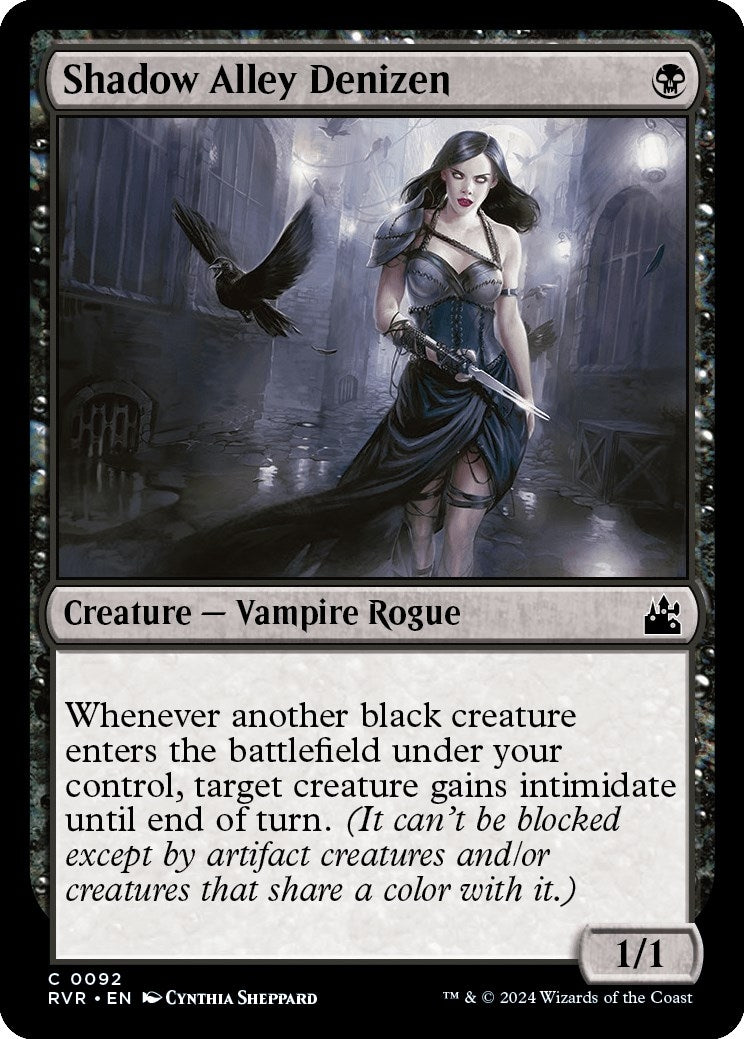 Image for Shadow Alley Denizen (92) (RVR) - Magic: The Gathering