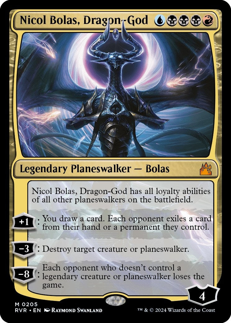 Image for Nicol Bolas, Dragon-God (205) (RVR) - Magic: The Gathering