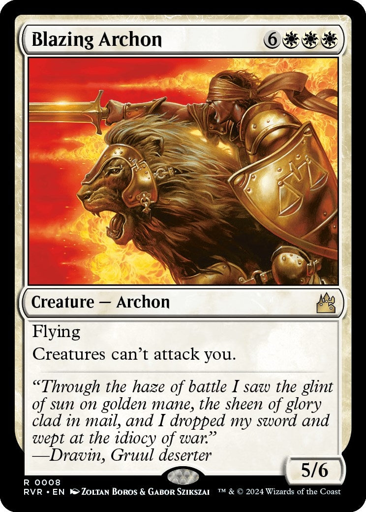 Image for Blazing Archon (8) (RVR) - Magic: The Gathering