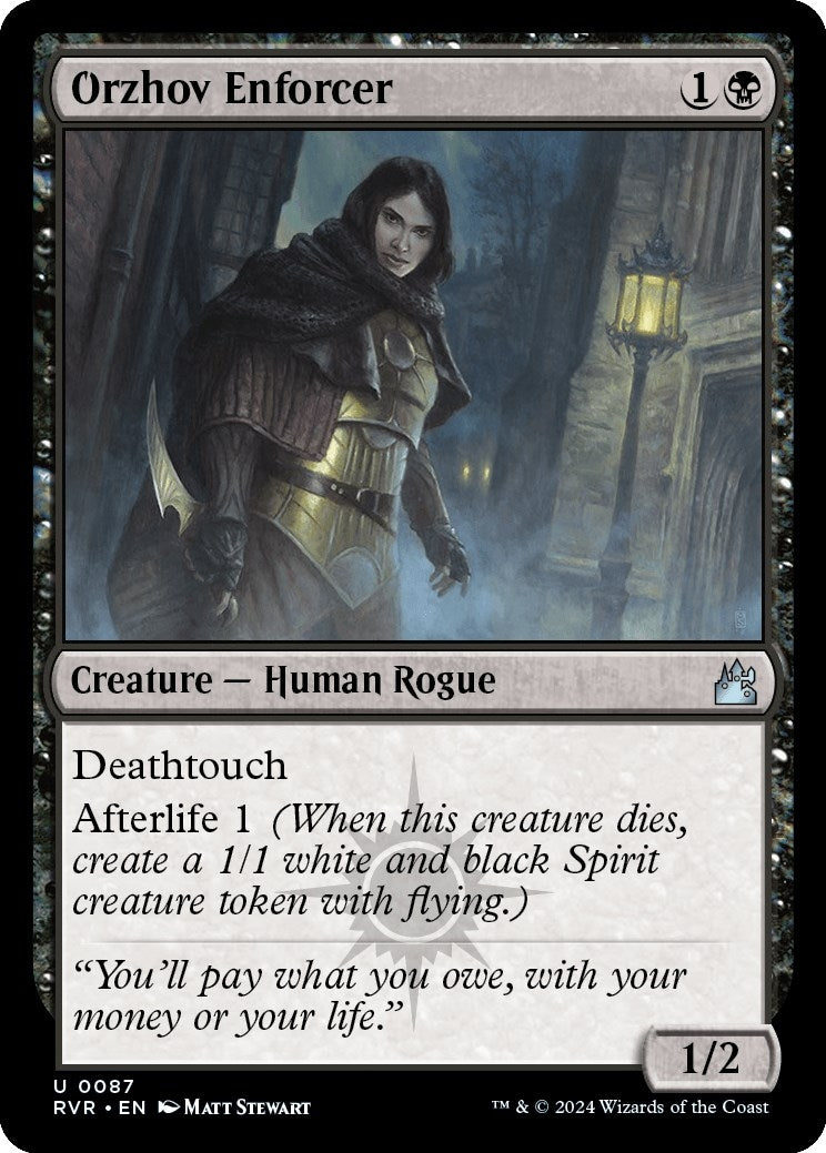 Image for Orzhov Enforcer (87) (RVR) - Magic: The Gathering