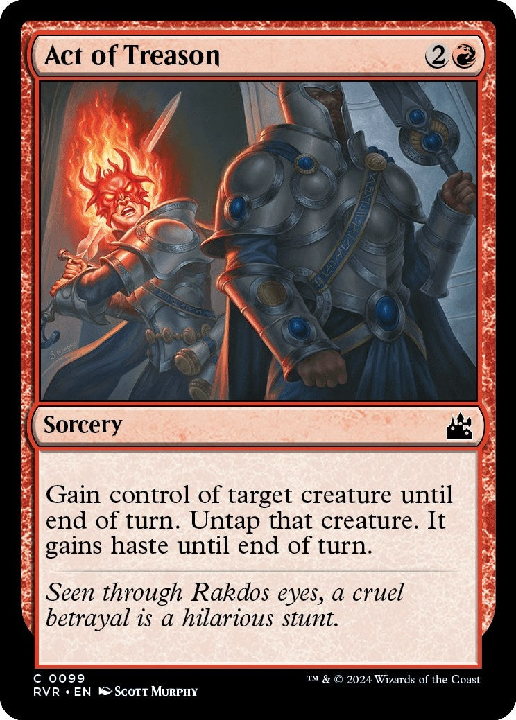 Image for Act of Treason (99) (RVR) - Magic: The Gathering